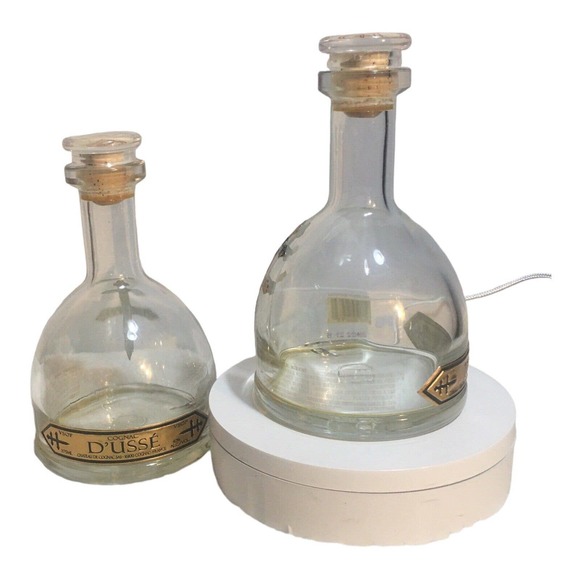 D'USSE VSOP Cognac 750ml Empty Glass Bottle with Cork Stopper Decanter France 2 - Picture 3 of 9